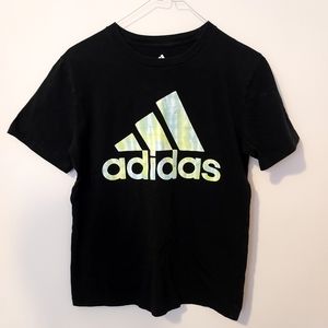 Adidas Black logo t-shirt - 14/16 large youth